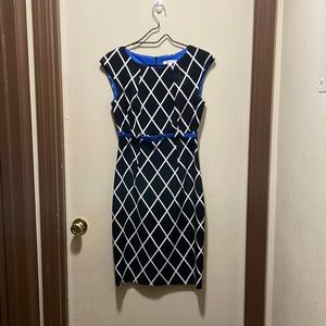 Black and White Short sleeve Dress